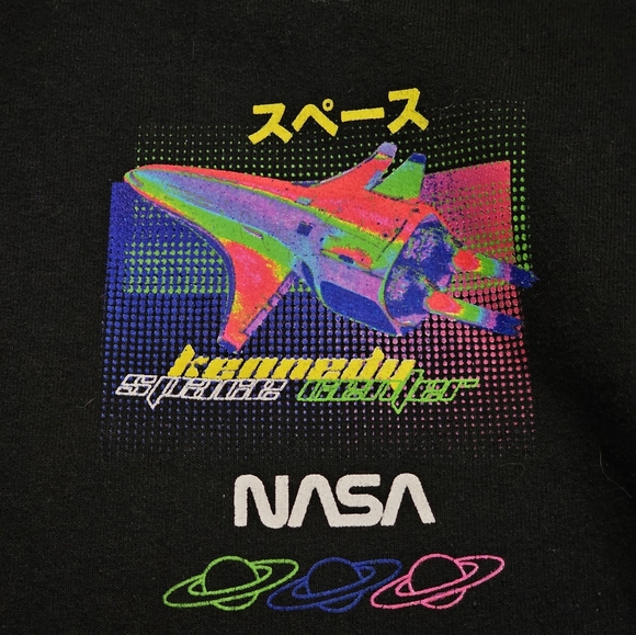 NASA Kennedy Space Center Hoodie Sweatshirt Small Chemistry Japanese Aeronautics - Picture 6 of 9